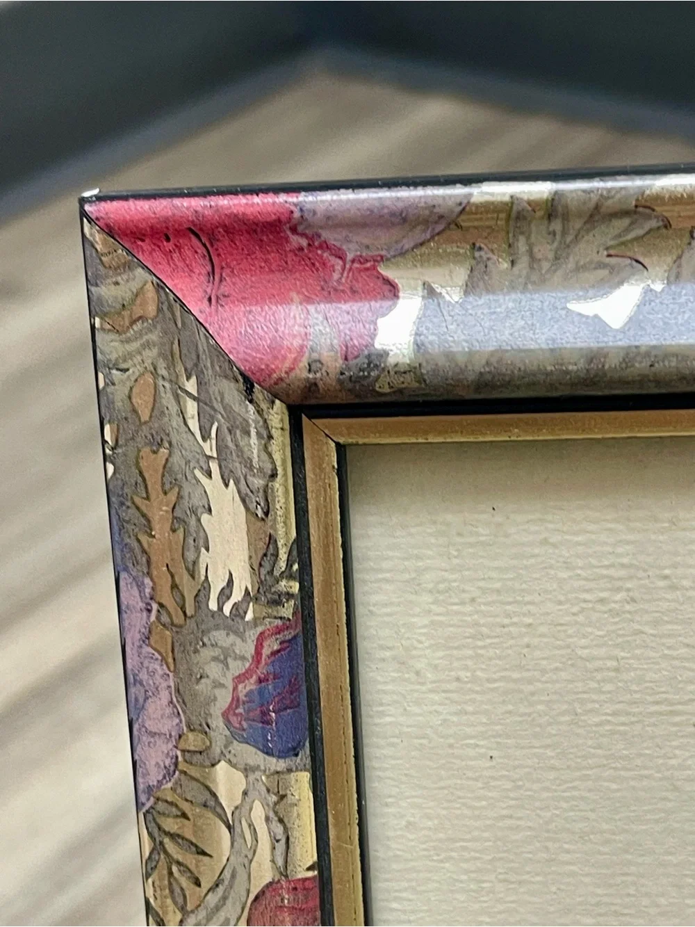 PHOTO FRAME National Co Rose Garden Plastic for 8x10” Picture Tabletop USA  EUC